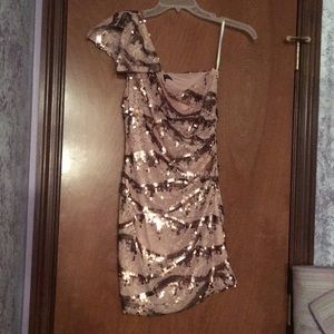 One shoulder mini dress